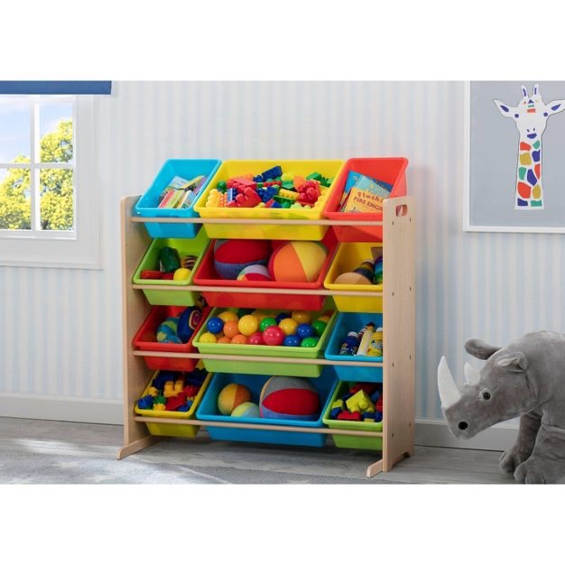Delta Children Kids' Toy Storage Organizer With 12 Plastic Bins : Target