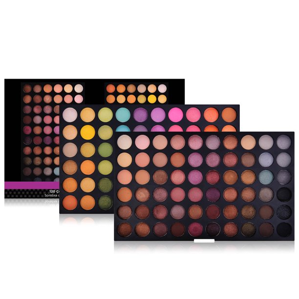 SHANY Ultimate Fusion - 120 色眼影调色板自然裸色和霓虹色组合