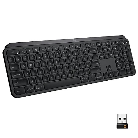 Logitech MX Keys Wireless Illuminated Keyboard Black 920 009295 - Office Depot