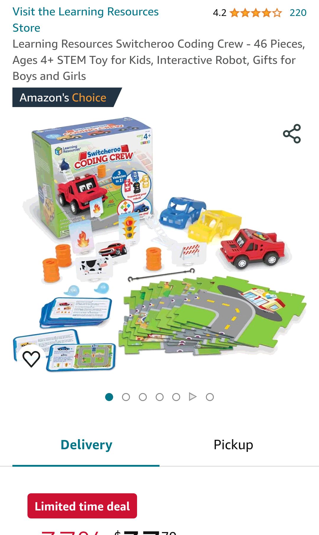 Learning Resources Switcheroo Coding Crew - 46 Pieces, Ages 4+ STEM Toy for Kids, Interactive Robot, Gifts for Boys and Girls : Toys & Games