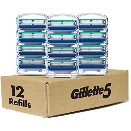 Gillette5 Men's Razor Blade Refills, 12 Count