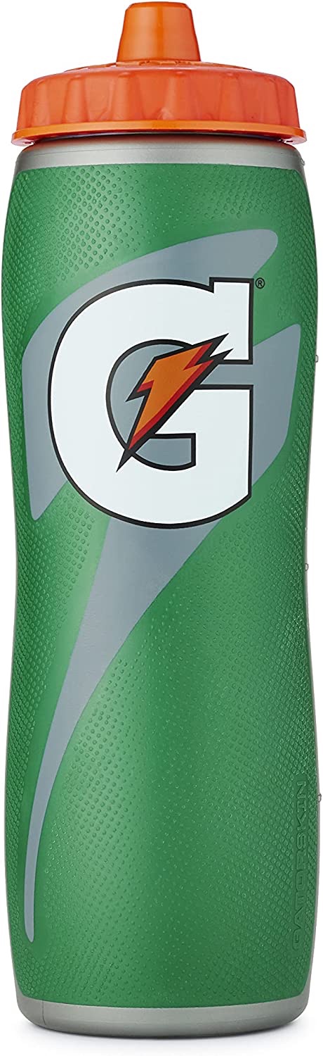 Gatorade 32 盎司鳄鱼皮瓶，绿色，一种尺寸