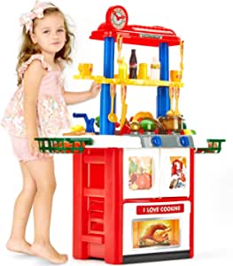 儿童过家家玩具套装-喷雾厨房, 适合4-8岁儿童
