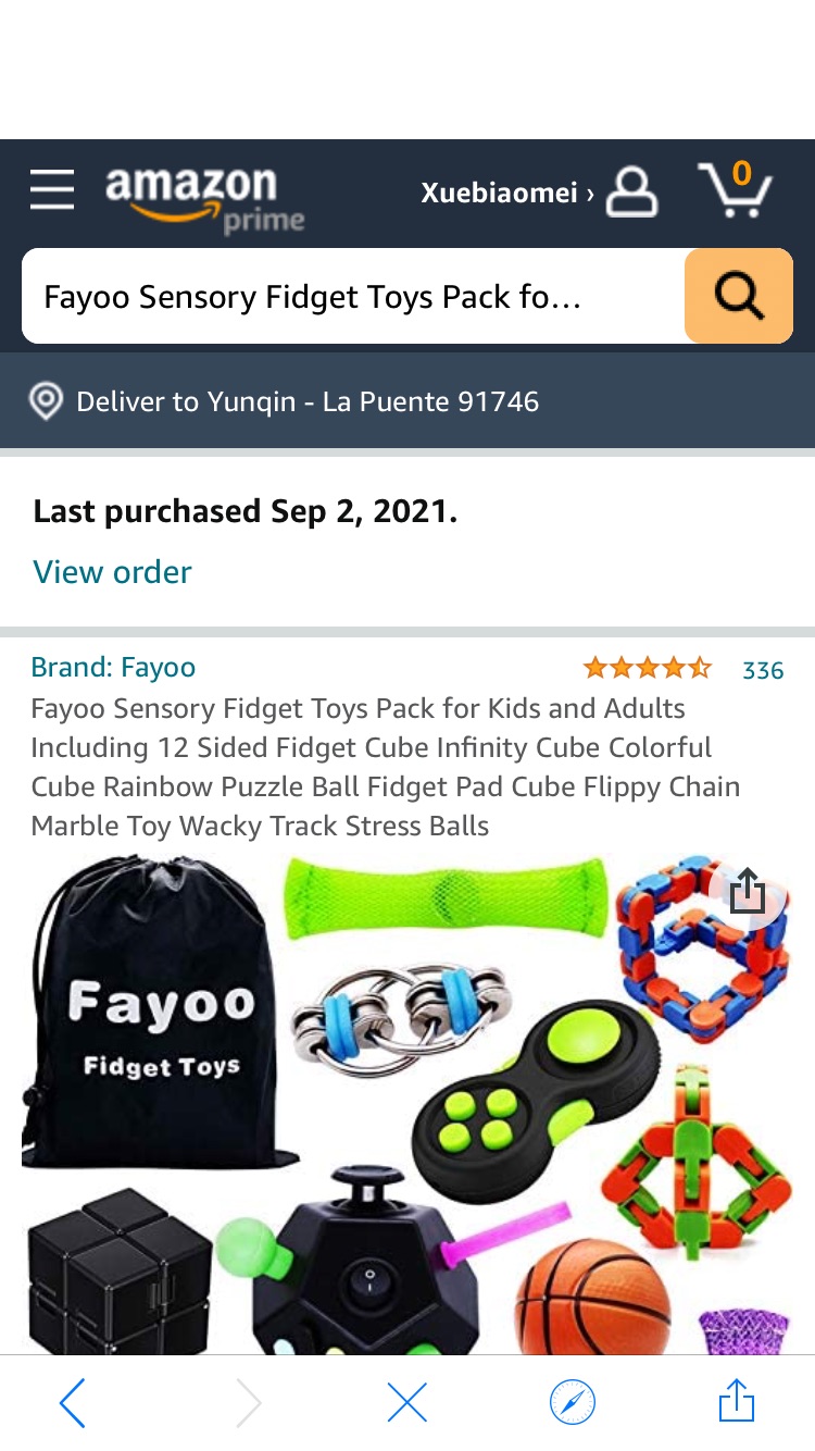 Amazon.com: Fayoo Sensory Fidget Toys Pack for Kids and Adults 包含12个减压神器