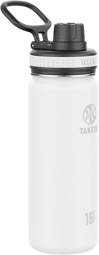 Amazon.com: Takeya Originals Vacuum Insulated Stainless Steel Water Bottle, 水瓶 18 oz, White : Sports & Outdoors