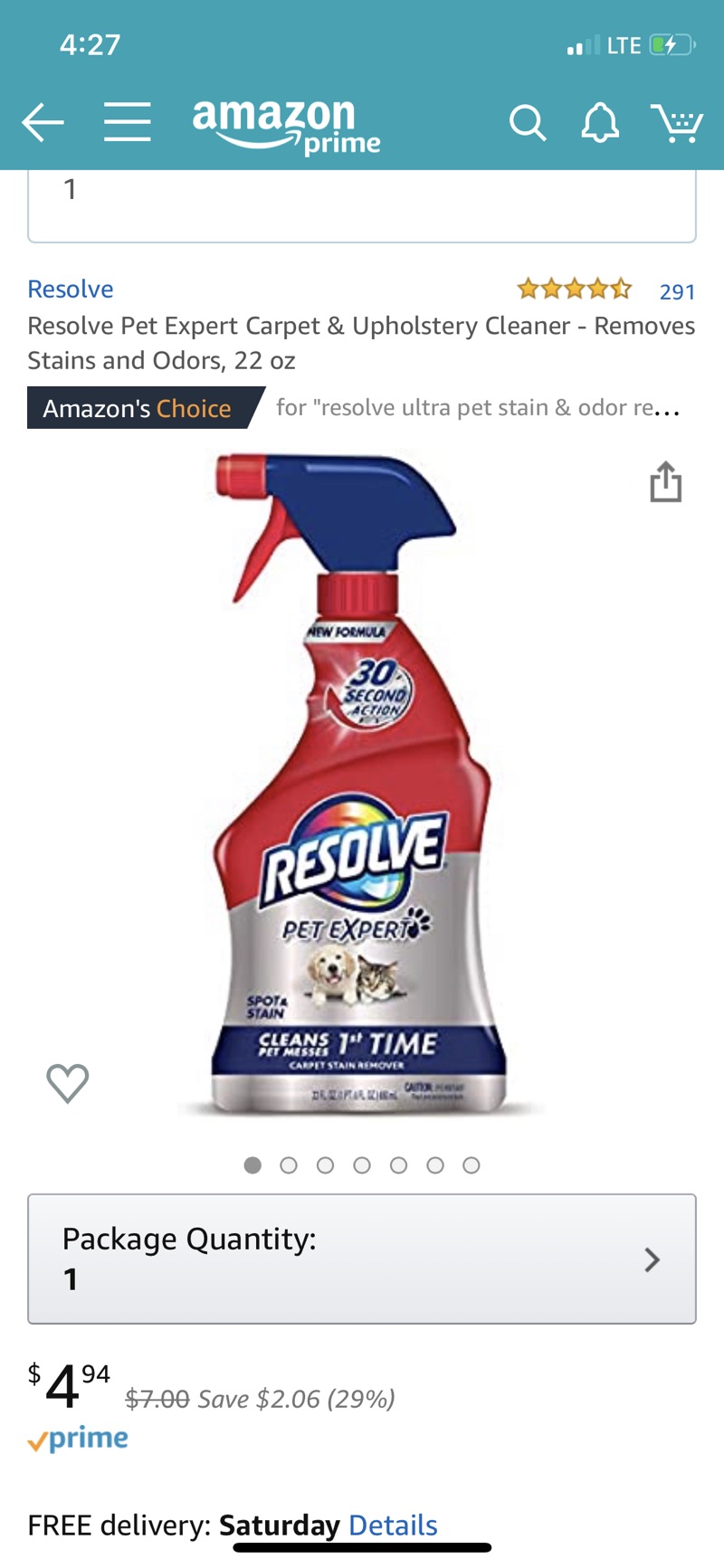 Amazon.com: Resolve宠物地毯污渍去除剂