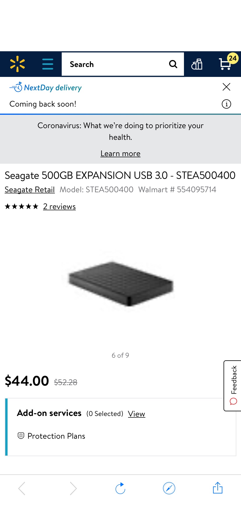 Seagate 希捷500GB扩展USB 3.0-STEA500400