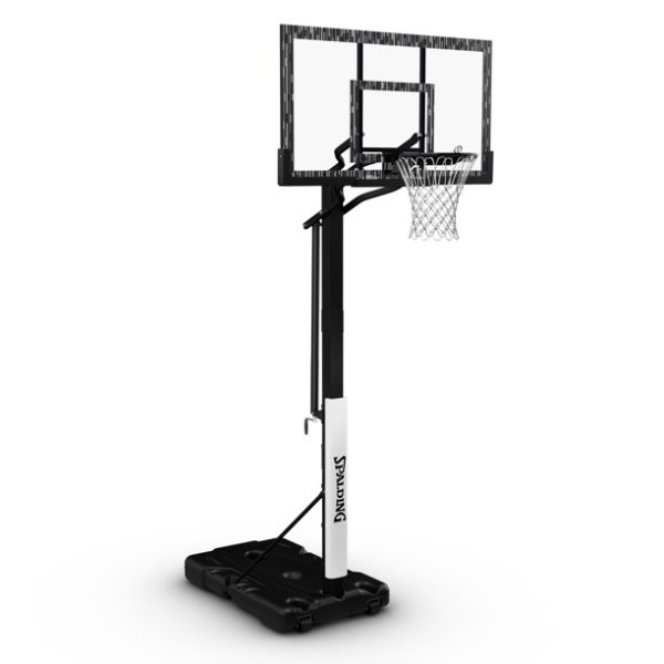 Spalding 60 in. Acrylic Screw Jack Portable Basketball Hoop