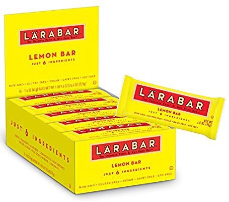 Larabar Gluten Free Bar, Lemon, Whole Food, Dairy Free Snacks, 16 Count
