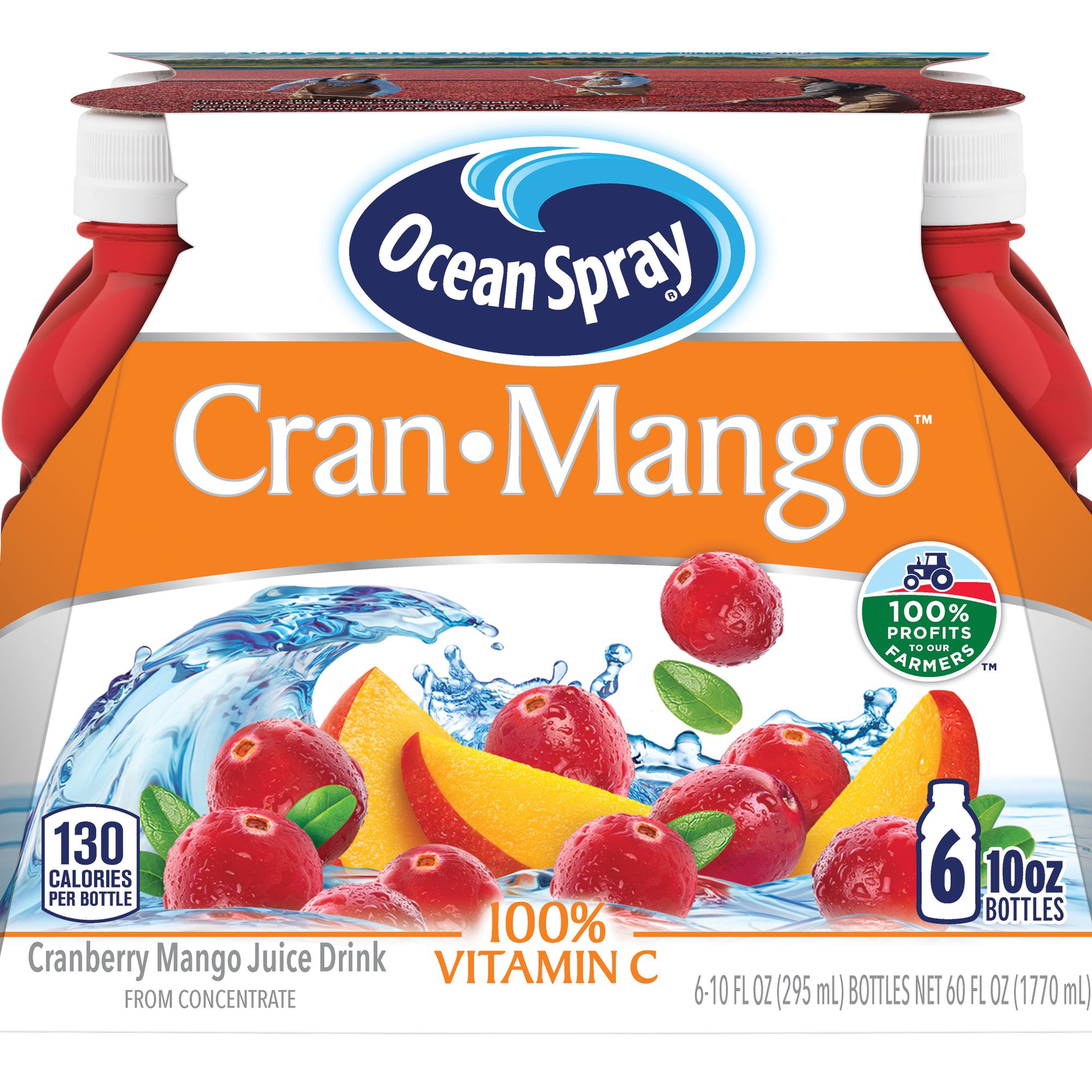 Ocean Spray Cran- Mango 芒果汁10oz 6瓶
