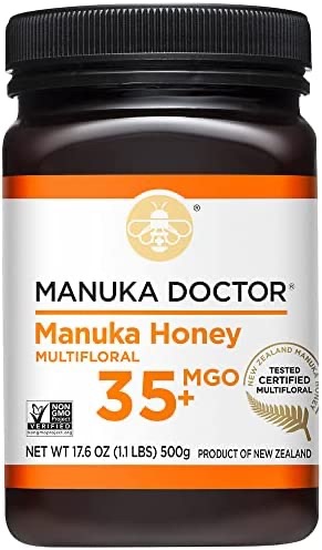 Amazon.com : Manuka Doctor MGO 80+ Manuka Honey Multifloral, Certified 100% Pure New Zealand Honey, Guaranteed Non-GMO, 8.75 oz : Grocery & Gourmet Food