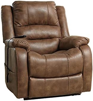 Amazon.com: Signature Design by Ashley Yandel Faux Leather Electric Power Lift Recliner for Elderly, Brown : Everything Else