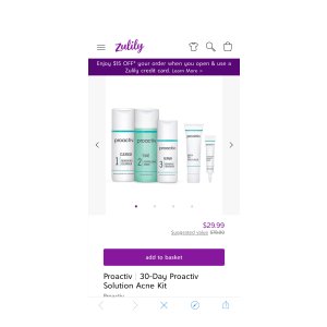 $29.99 Proactiv 30-Day Proactiv Solution Acne Kit | Best Price and Reviews | Zulily