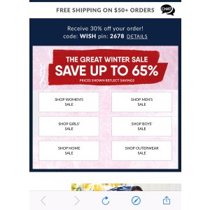 至低3.5折➕额外7折 Lands  End: Coats, Fleece, Sweaters, Flannel Shirts, Turtlenecks, Hats