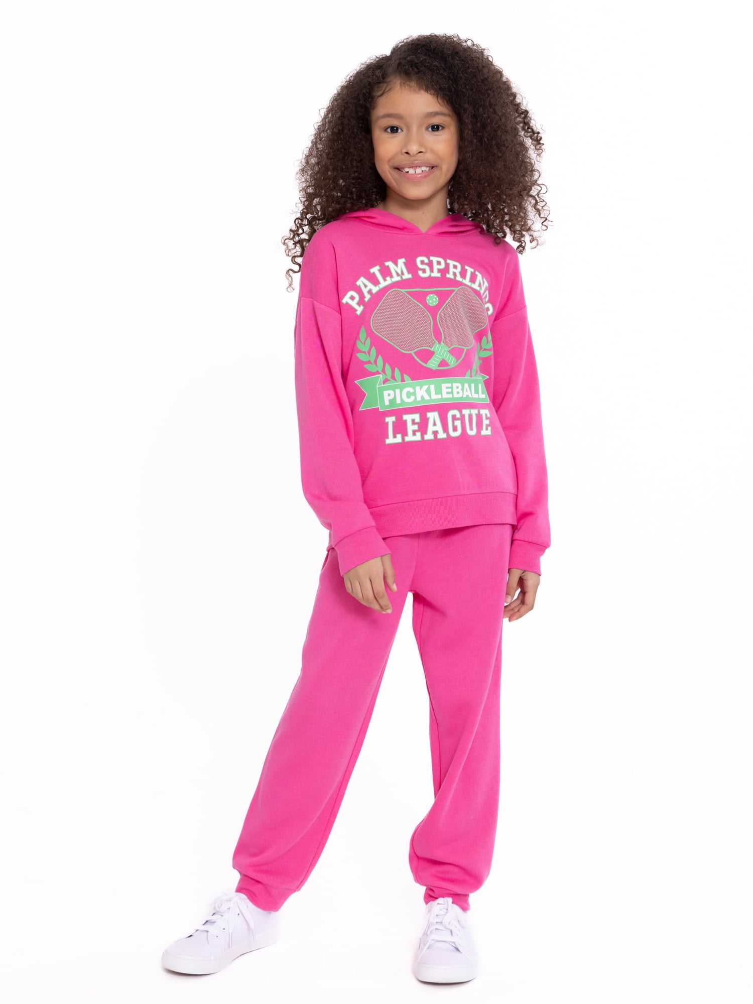 Forever Me Girls Palm Springs Hoodie and Joggers Set, 2-Piece, Sizes 4-18 - Walmart.com