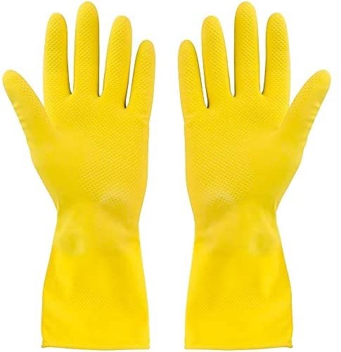SteadMax 2 Pack Yellow Cleaning Gloves