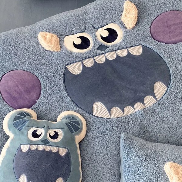 Monster Plush Bed 4 Piece Set - Home & Kitchen - Temu