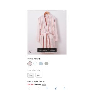 $24.99 Home Design Cotton Terry Robe, Created for Macy s & Reviews - Bath Robes - Bed & Bath - Macy s