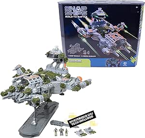 Amazon.com: Snap Ships Forge Claymore CR-76 Combat Transport - Build to Battle - Features Moving Pieces and Real Firing Action - Ages 8+ : Everything Else