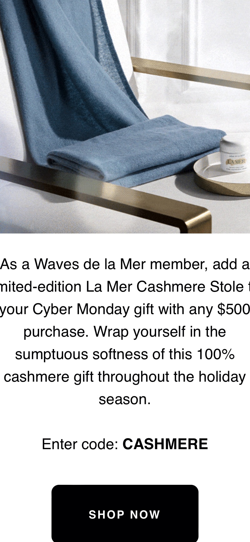 World of La Mer | Skincare & Makeup | La Mer Official Site 网络星期一折扣折后满500送羊毛毯