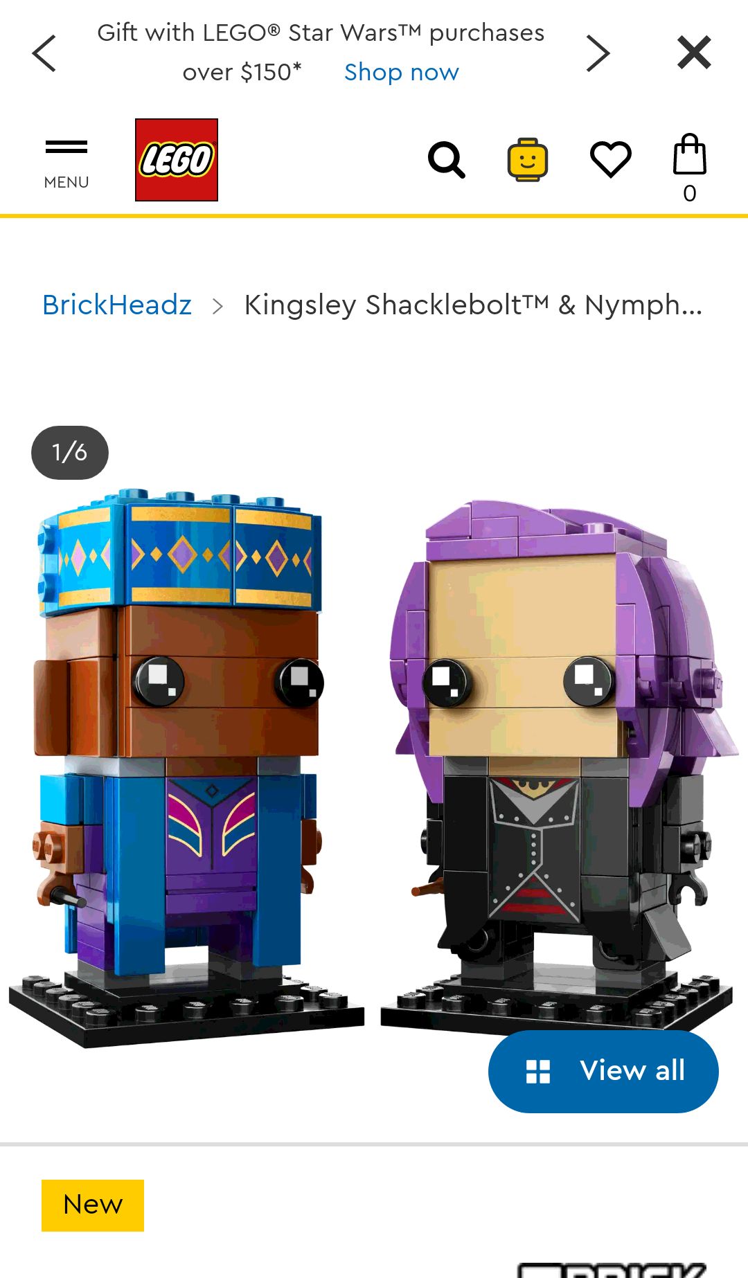 Kingsley Shacklebolt™ & Nymphadora Tonks™ 40618 | BrickHeadz | Buy online at the Official LEGO® Shop US