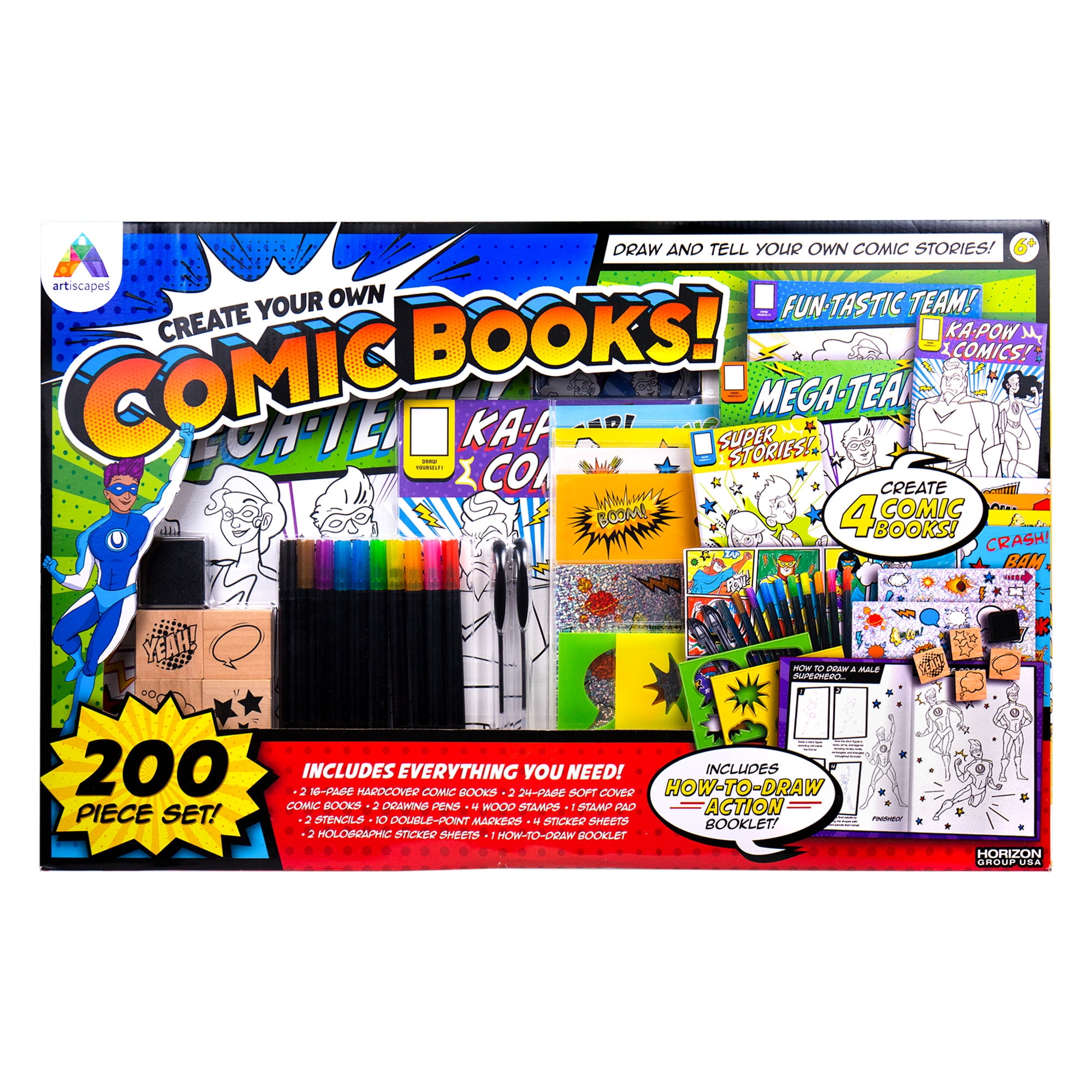 ARTISCAPES Comic Book Art Set (200 Pieces) - Walmart.com