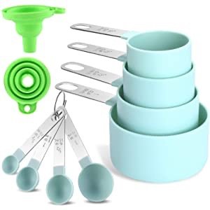 Bopei 10Pcs Measuring Cup and Spoon Set