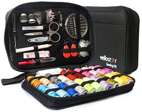 VelloStar 缝纫工具套装便携包，24色线