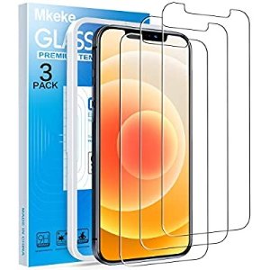 Mkeke Compatible with iPhone 12/12 Pro Screen Protector