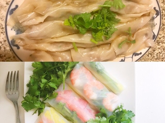 越南春卷皮的两种吃法之懒人版肠粉