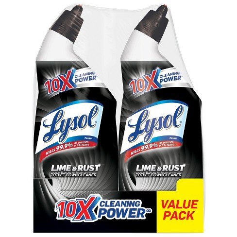 Lysol Toilet Bowl Cleaner with Lime and Rust Remover - 2 ct