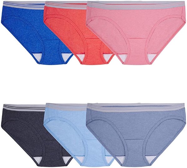 Fruit of the Loom Women's Tag Free Cotton Hipster Panties (Regular & Plus Size)
