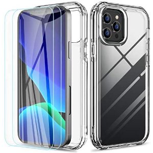 RAXFLY Case for iPhone 12 Pro Max with 2-Pack Screen Protector