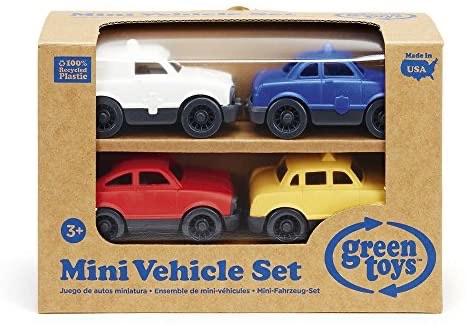 玩具车套装Amazon.com: Green Toys Mini Vehicle, 4-Pack: Toys & Games
