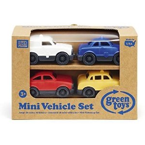$14.42 玩具车套装Amazon.com: Green Toys Mini Vehicle, 4-Pack: Toys & Games