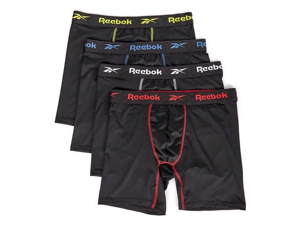 Reebok Men's 4-Pack Performance Boxer Briefs