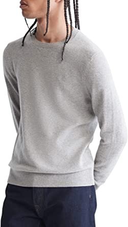 Men's Merino Wool Blend Crewneck Sweater