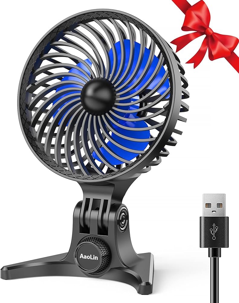 Amazon.com: AaoLin USB Desk Fan, Small Fans with CVT Variable Speeds, Strong Cooling Airflow, Quiet Portable, Desktop Mini Personal Table Fan for Room, Home,Office, Bedroom : Electronics