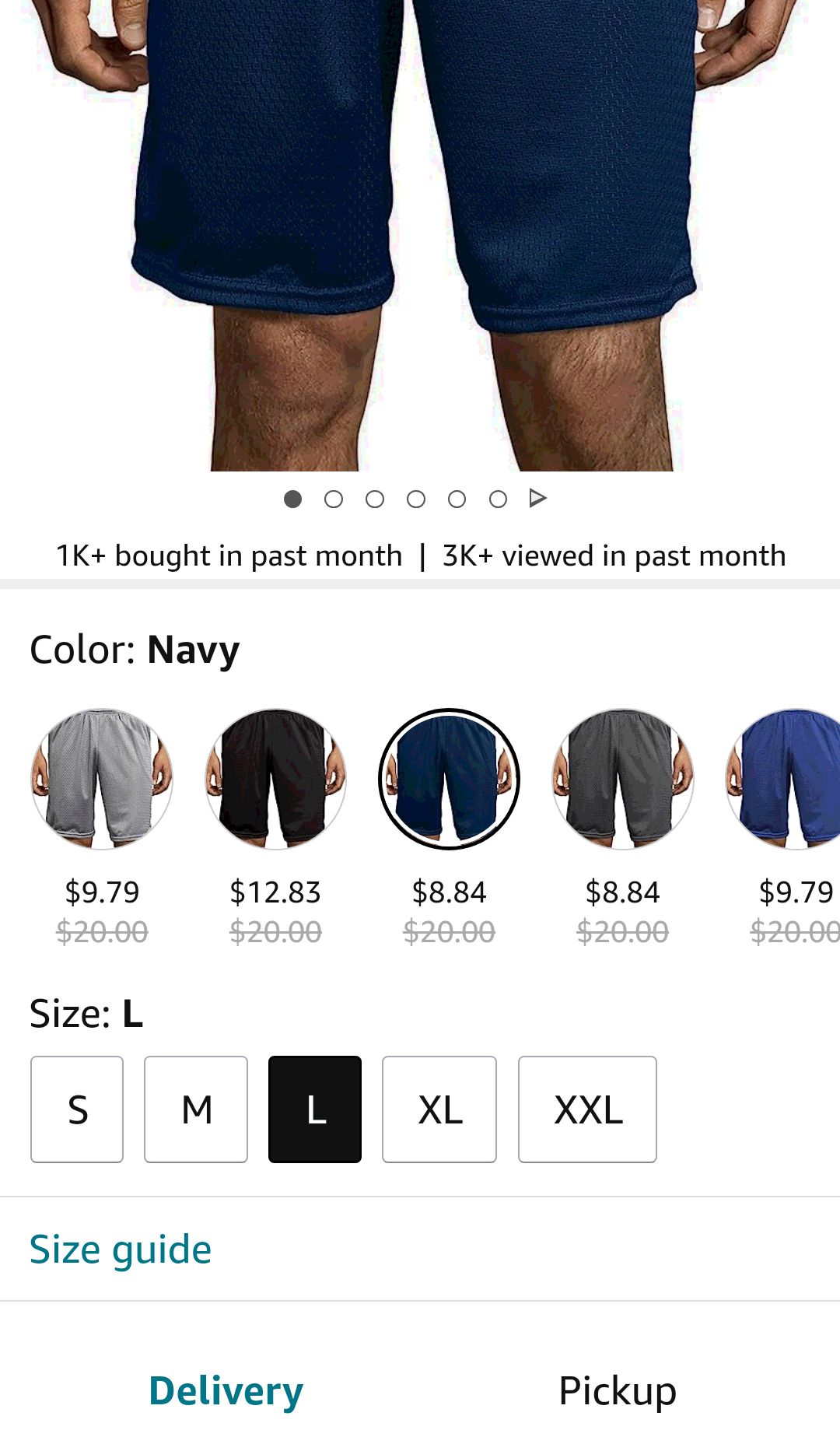 Hanes Sport Men's Mesh Pocket Short at Amazon Men’s Clothing store