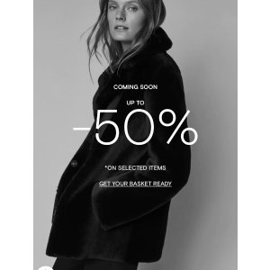 低至五折 Massimo Dutti 黑五大促-6pmEST准时开抢