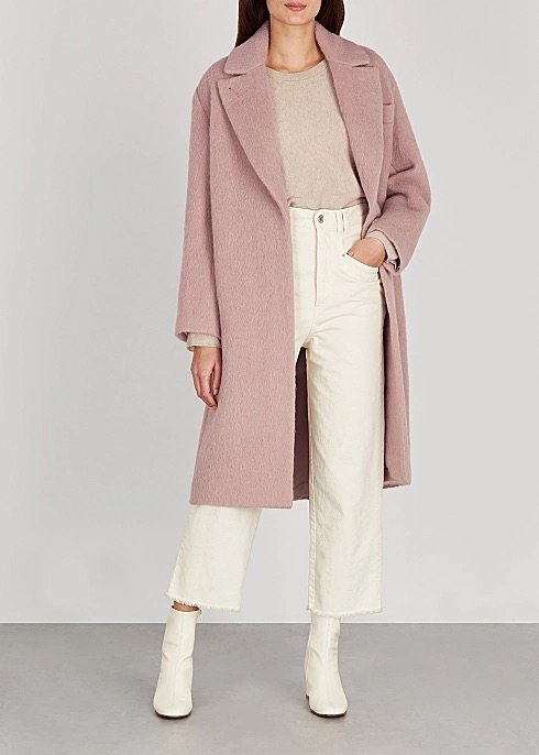 Vince Dusky pink wool-blend coat - Harve