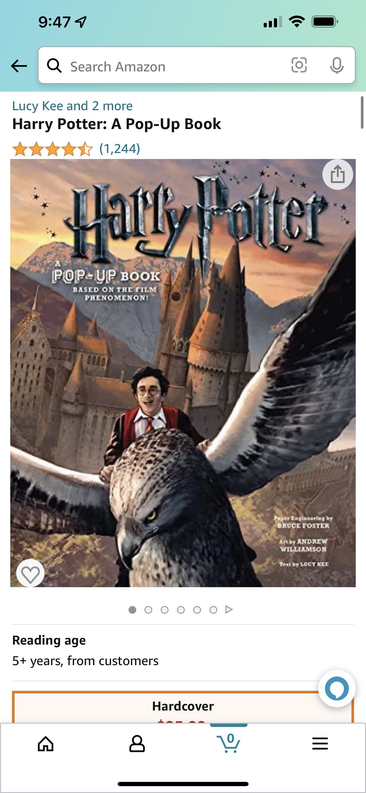 Amazon.com: Harry Potter: A Pop-Up Book: 0884245005064: Lucy Kee, Bruce Foster, Andrew Williamson: Books