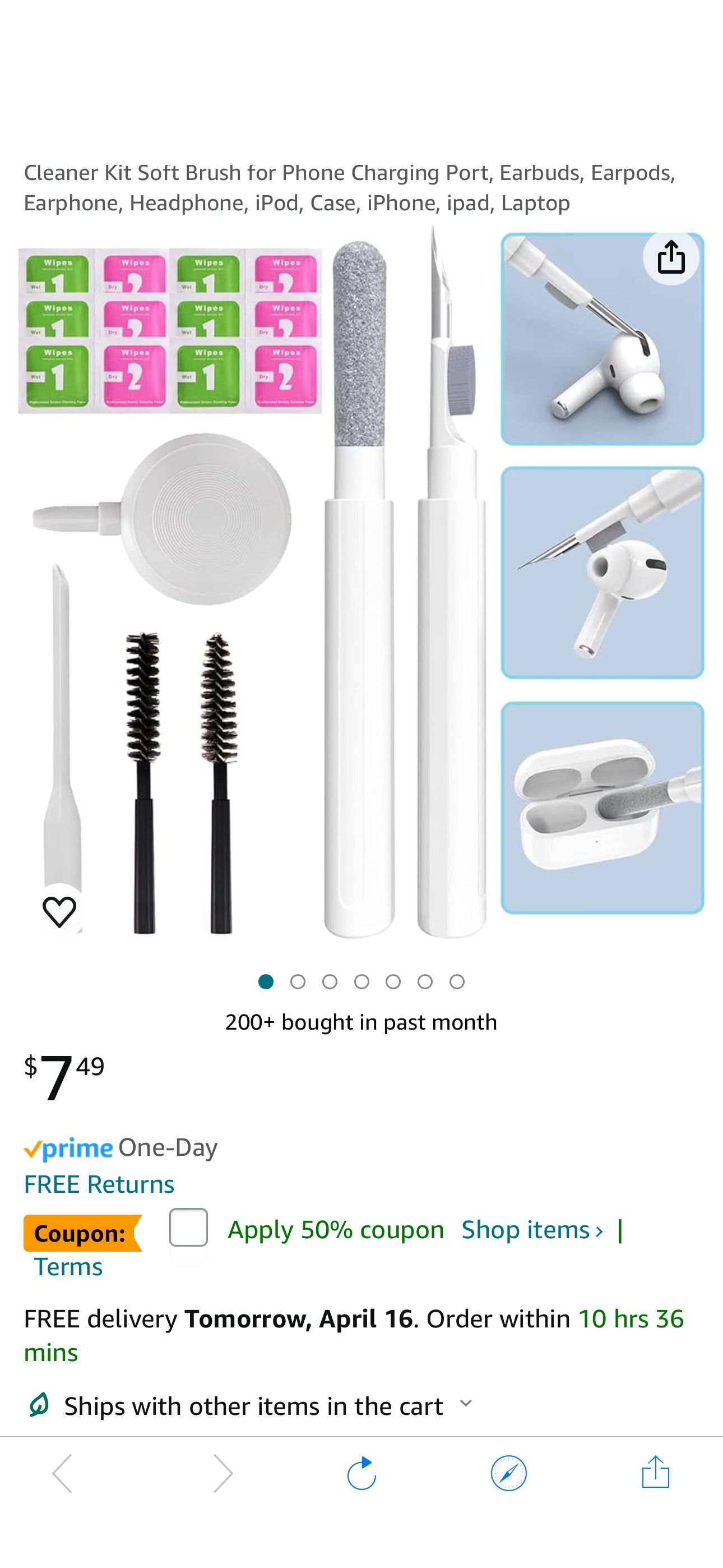 Amazon.com: Airpod Cleaner Kit, Airpods Pro Cleaning Pen, Multi-Function Cleaner Kit Soft Brush coupon