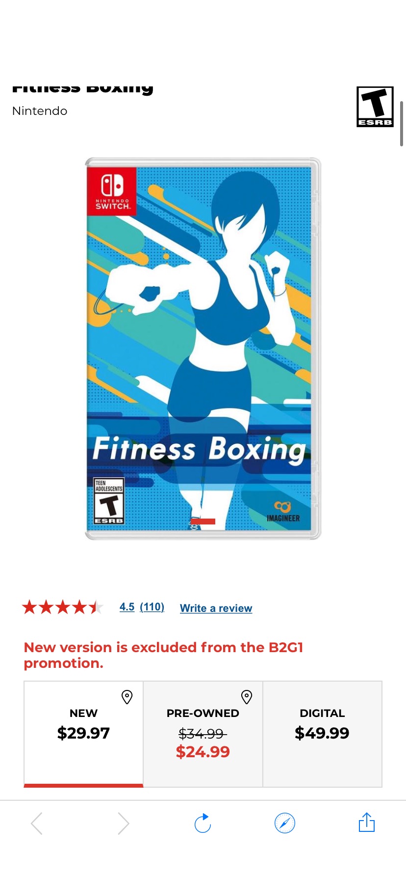 拳击健身Fitness Boxing | Nintendo Switch | GameStop