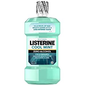 Amazon.com : Listerine Ultraclean Oral Care Antiseptic Mouthwash with Everfresh Technology to Help Fight Bad Breath, Gingivitis, Plaque and Tartar, Cool Mint, 500 ml : Toothpastes : Beauty