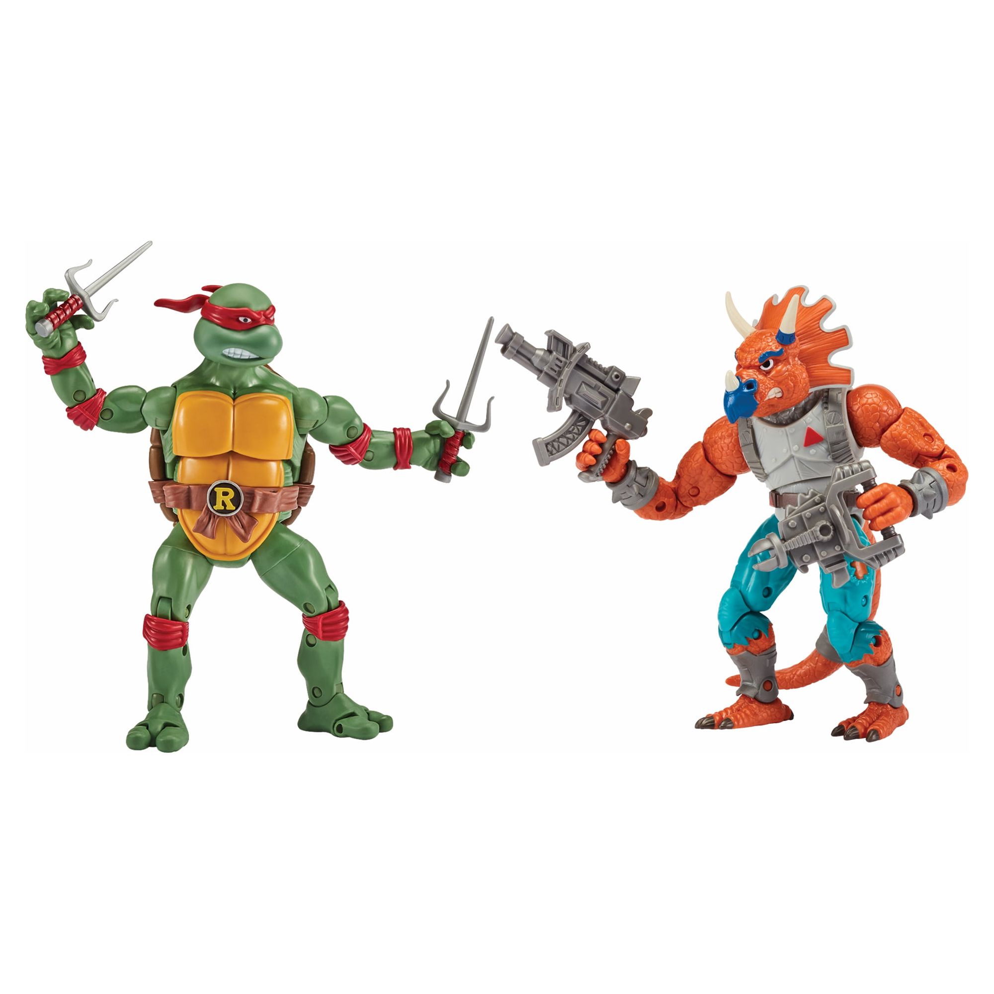 Teenage Mutant Ninja Turtles Raphael vs. Tricereton Action Figure Set - Walmart.com