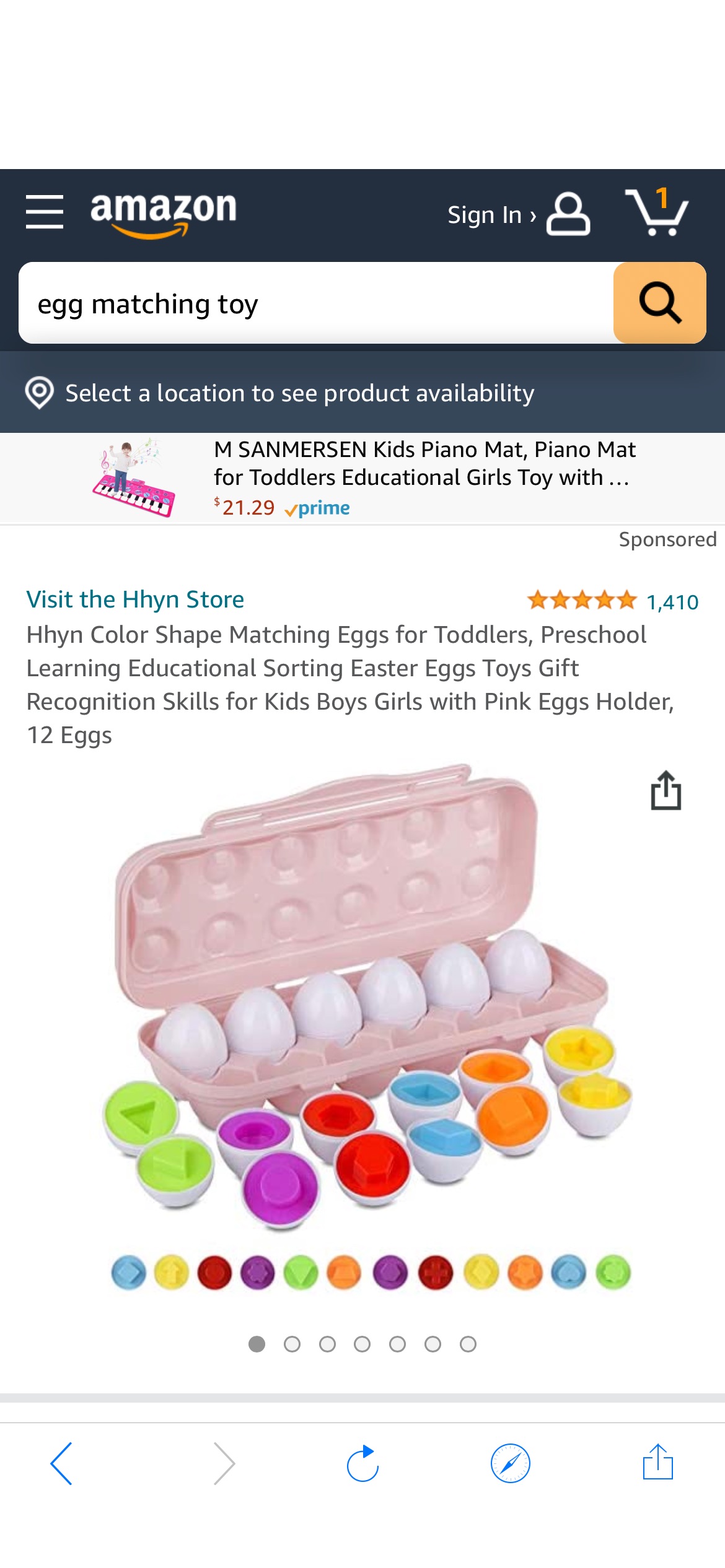 Amazon.com: Hhyn Color Shape Matching Eggs for Toddlers, Preschool Learning Educational Sorting Easter Eggs Toys Gift Recognition Skills 鸡蛋形状配对玩具
