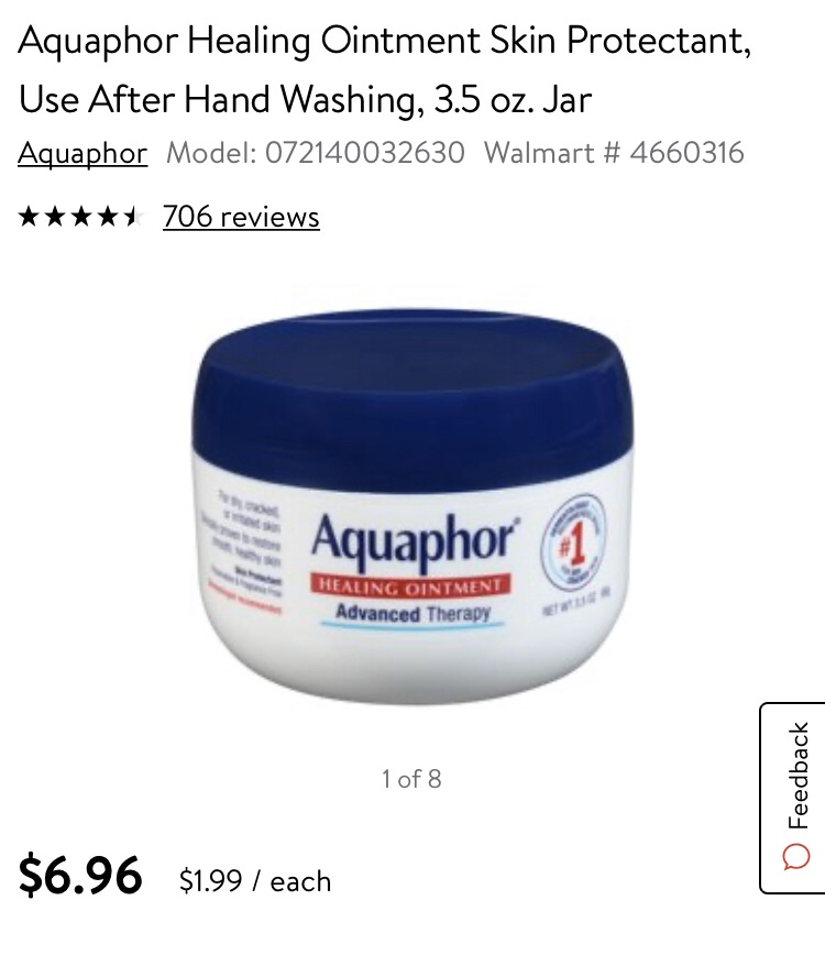 Aquaphor 万能修复膏 3.5 oz. Jar - Walmart.com - Walmart.com