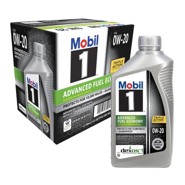 Mobil 1 0W-20 Advanced Fuel Economy Motor Oil (6 pack, 1-quart bottles) - Sam's Club