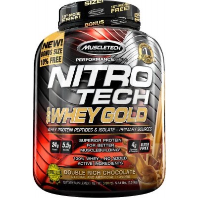 Nitro-Tech 100% Whey Gold by MuscleTech: Lowest Prices at Muscle & Strength蛋白粉